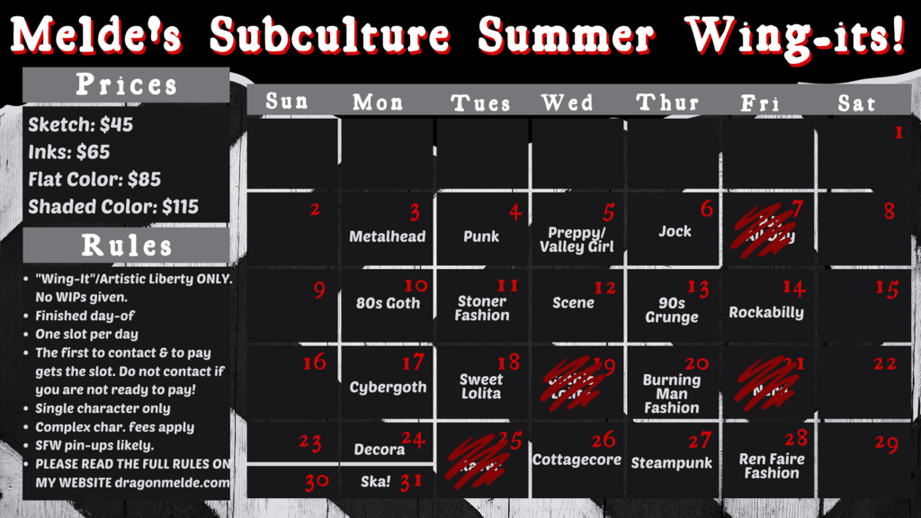 "Subculture Summer" Wing-its NOW OPEN