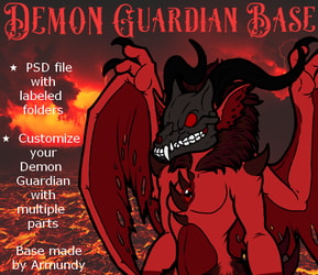 P2U Anthro Demon Guardian Base