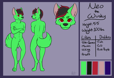 Neo the Wusky Reference Sheet {SFW}