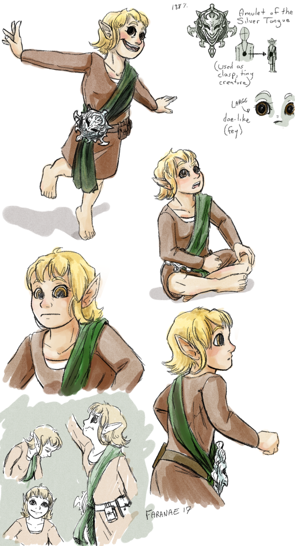 D&D Sketches: Tarika the Brownie