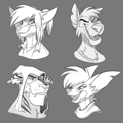 Headshot commission examples