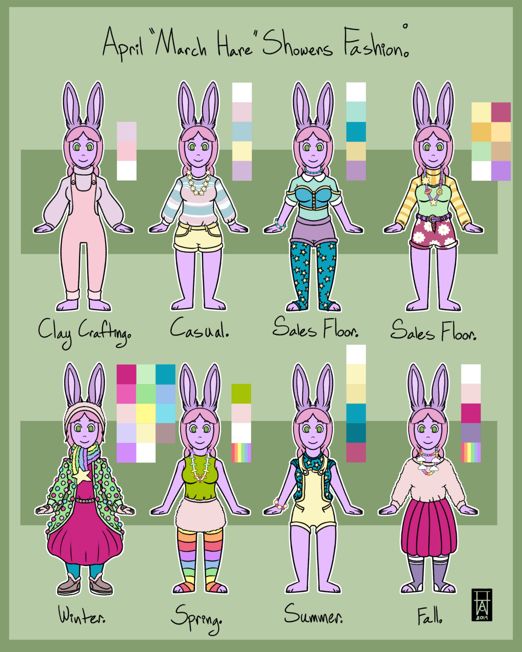April "March Hare" Showers - Fashion: