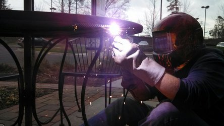 Repair welds on some patio tables