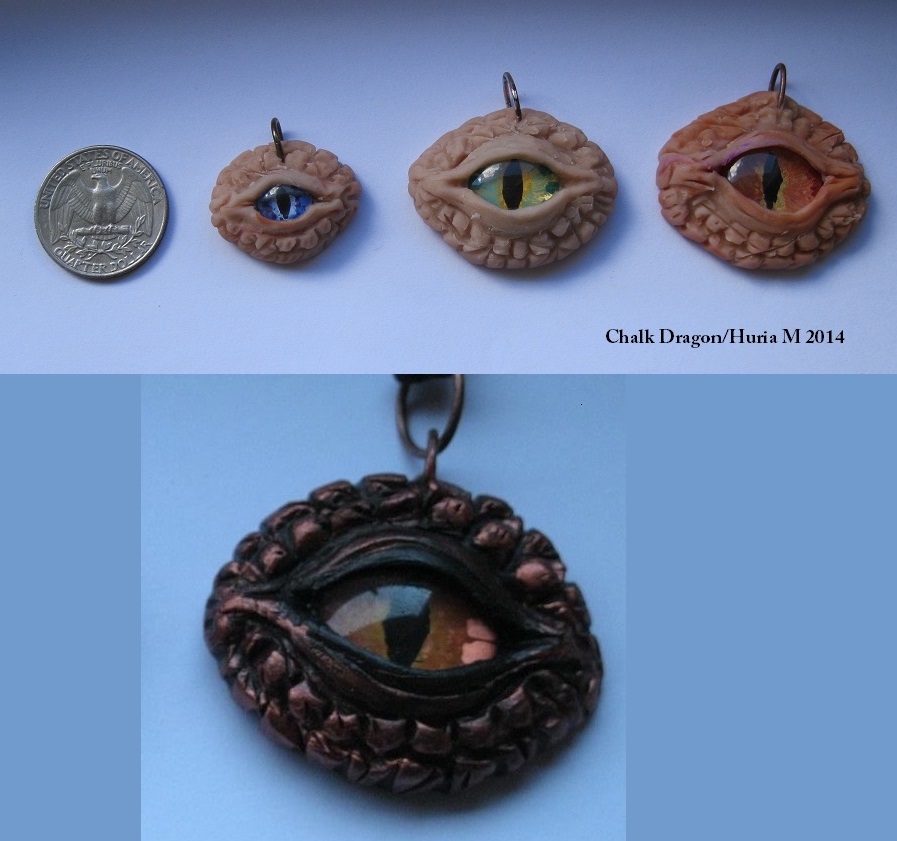 Dragon eye pendants- made to order