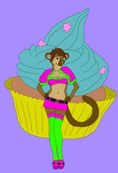 (SnowwolfsArt) Cupcake Girl