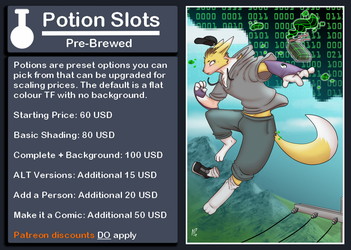 Potion Pricing Information