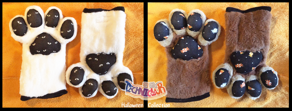 (FOR SALE) Halloween Themed Fursuit Handpaws 