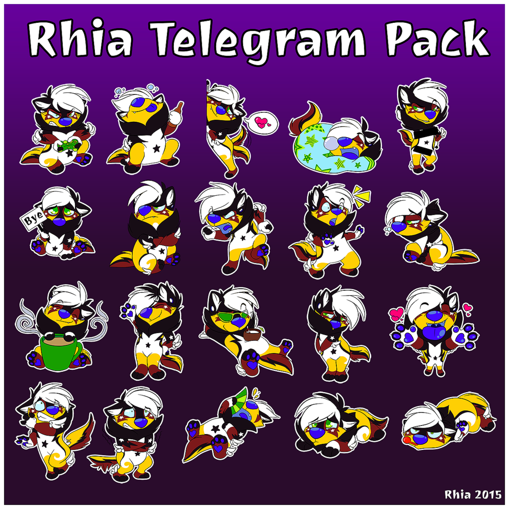 Rhia Telegram Sticker Set