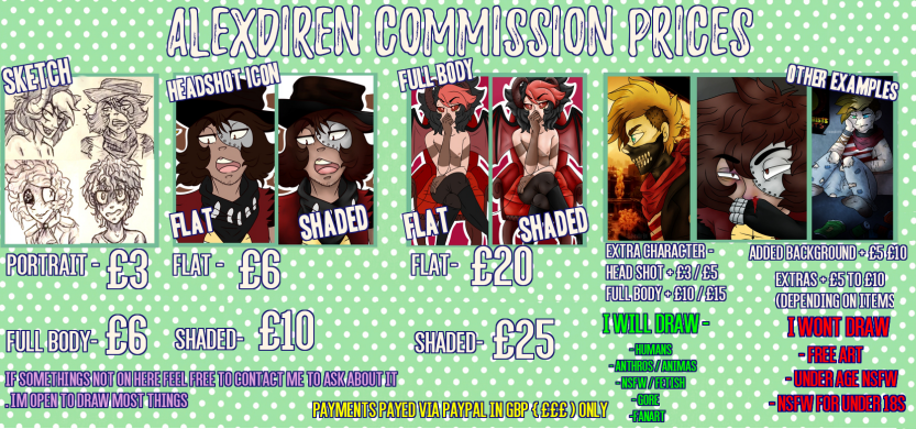 Commission Prices !!