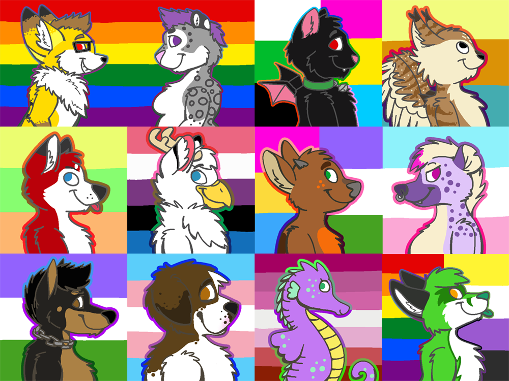 Pride (and stripey) icons!