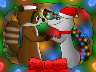 2 Friends & A Mistletoe (Over the Hedge) (OLD)