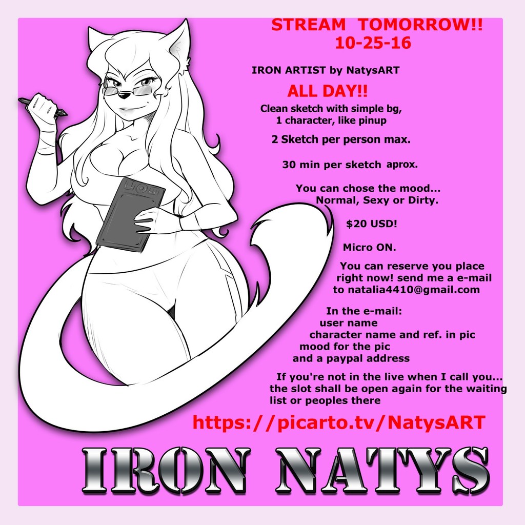 Most recent image: IRON NATYS ALL DAY!! TOMORROW *READ THE INFO*