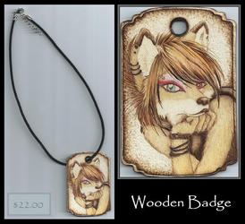 Wooden Badge: Kuroi