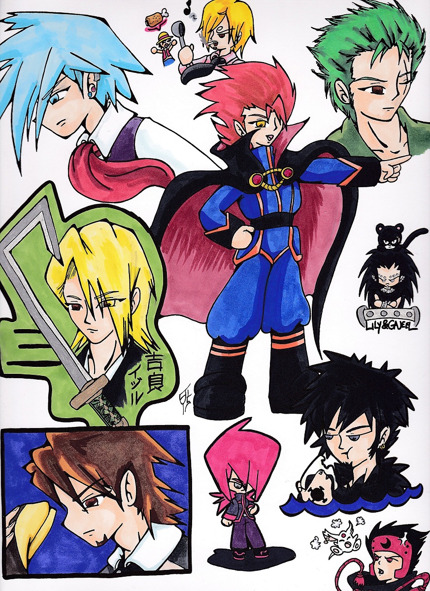 anime doodle page