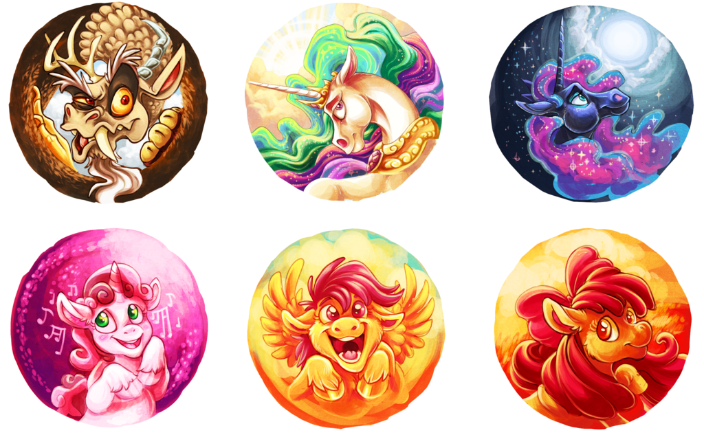 My Little Pony buttons
