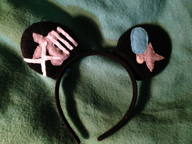 Kingdom Hearts Roxas Custom Mickey Mouse Ears made for myself