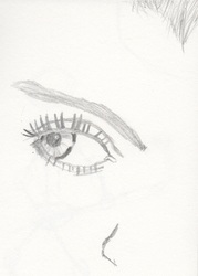 Eye sketch tonal
