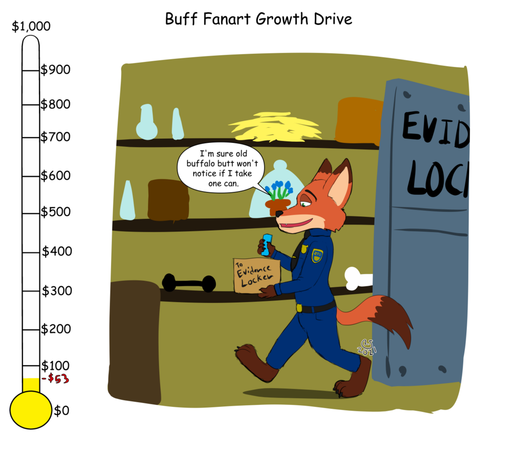 Buff Fanart Growth Drive: Nick Wilde $53