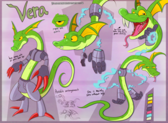 Ref Sheet - Vera the Customizable Snake Lackey