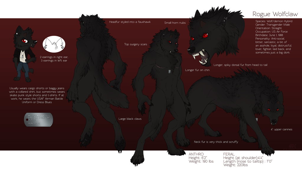 Rogue Wolfclaw 2015 SFW Reference
