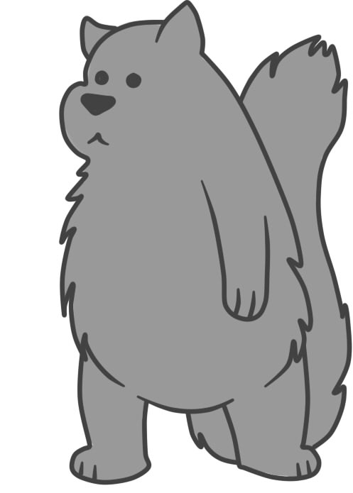 Grey Cat - We Bare Bears
