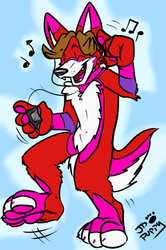 Here's SolarFlare jamming out to some music!