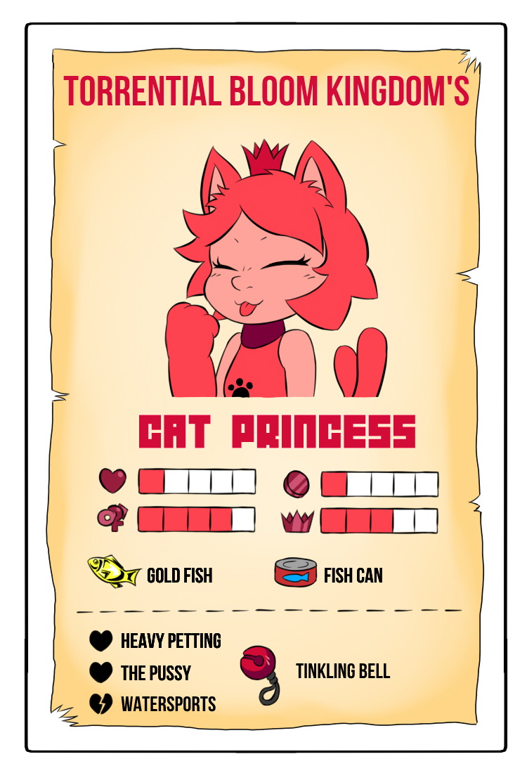 board game project character card - Cat princess