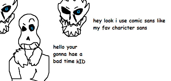 Sans and his gaster blasters