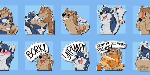 Stickers!~ (Comm by NowAndLater)