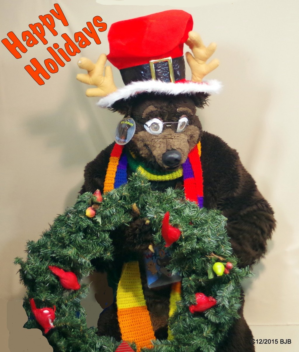 Waldolf and his Christmas wreath
