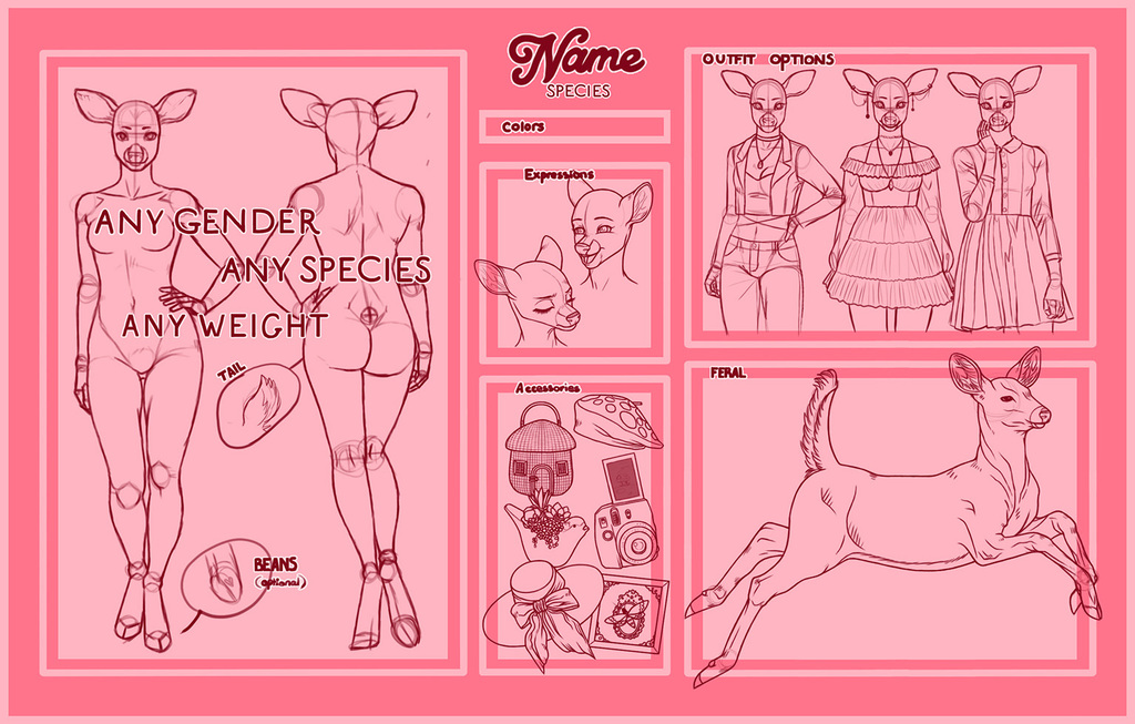 YCH: Detailed character sheet [OPEN]