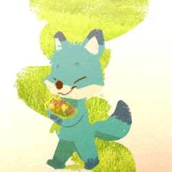 Flower Finding Fox