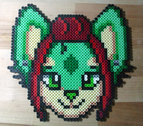 [COMMISSION] Chow Chow Simple Perler Bead Badge