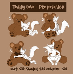 Teddy Love - Pre-pose/ych Set