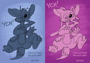 Stitch and/or Angel TF Flat Rate YCH
