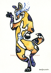 'African Painted Dog Tribal Art' by LauraGarabedian