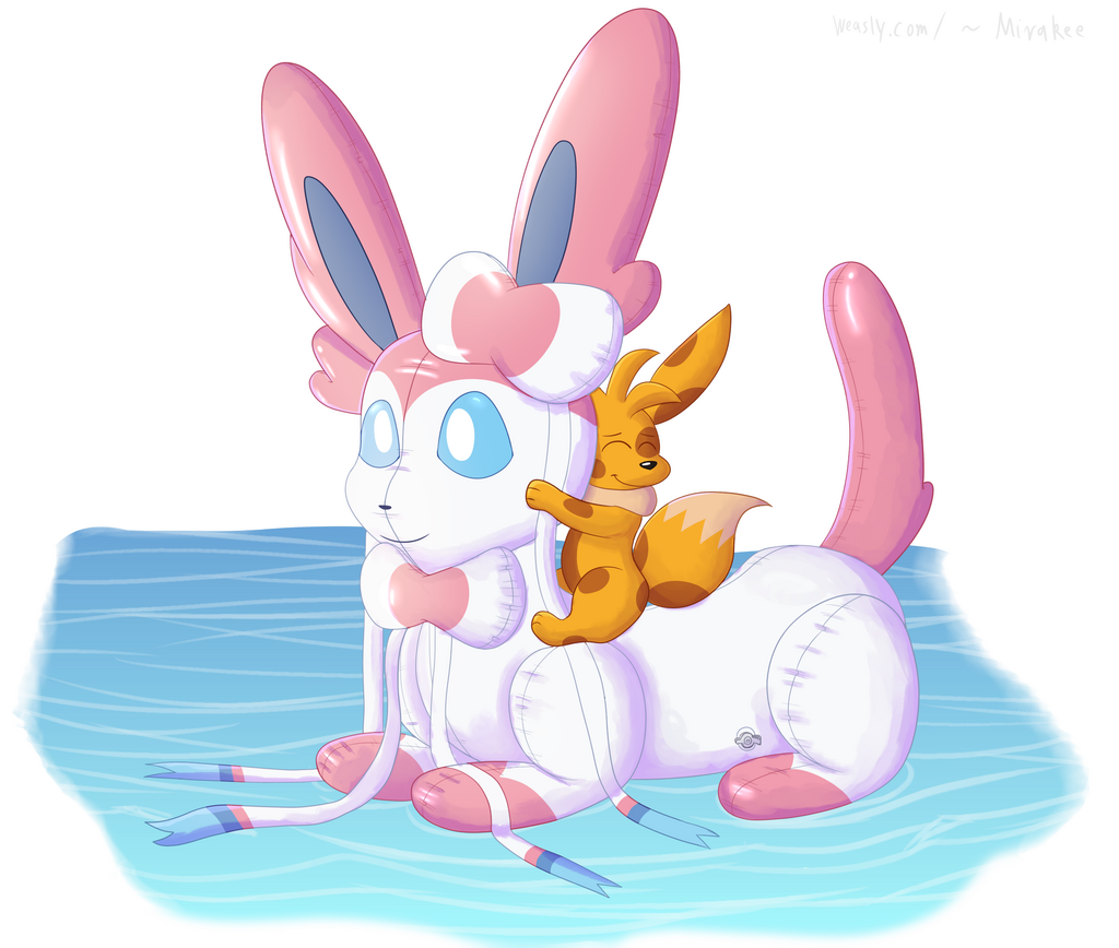 Most recent image: Commission: Sylveon Inflatable Hug