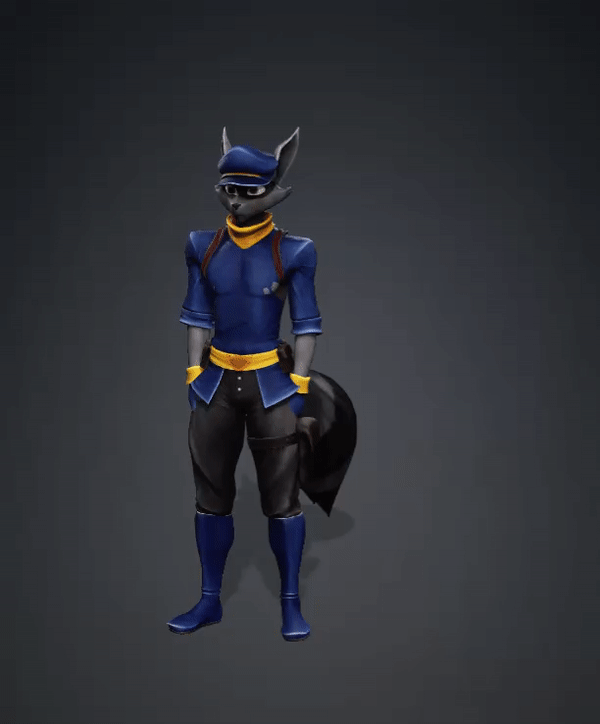 Sly Cooper Stretching