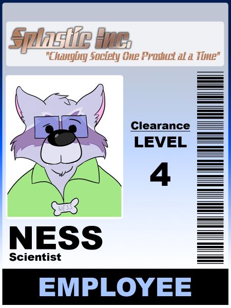 Splastic ID Badge: Ness