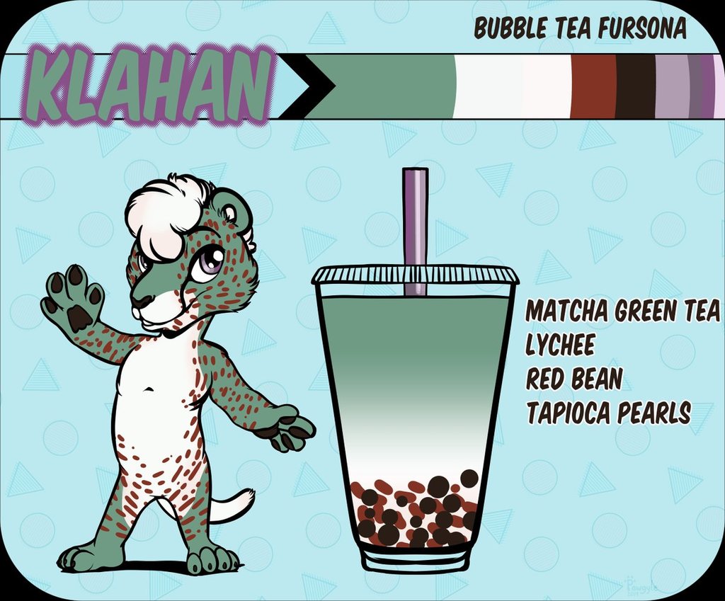 Adoptable bubble tea cheetah, Klahan= $15
