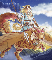Commission - Tiger Ride - Anbessa