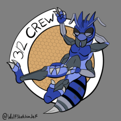 3/2 Crew Blu3scale