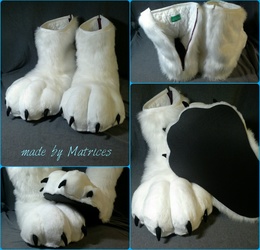 White outdoor footpaws