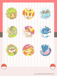 Kalos Starters Buttons