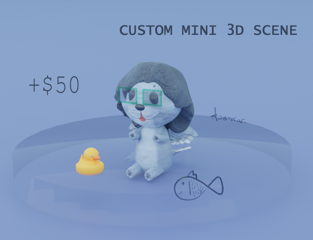 Custom Mini 3D Scene Commissions - OPEN