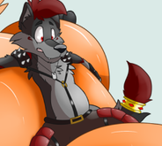 Puffy Fox Balloon Ride [Commission]