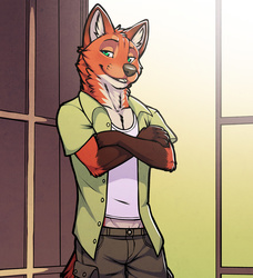 Confident Fox: Dressed