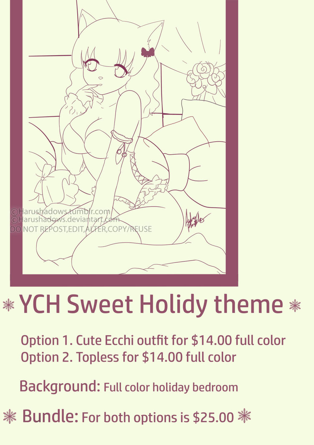 Cheap YCH Sweet Holiday