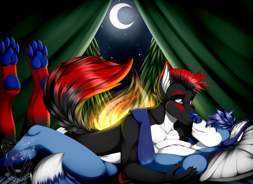 Commission: Campfire Cuddles