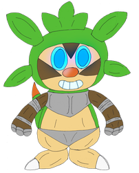 Travis the Chespin Anthroid (Commission)